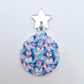 snowman wonderland pink blue UV print baubles Christmas Xmas tree DIY earring supplies laser cut acrylic dangles blanks