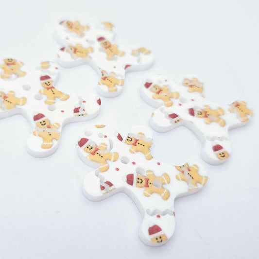 UV print gingerbread men Christmas Xmas tree DIY earring supplies laser cut acrylic dangles blanks