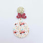 UV print gingerbread men Christmas Xmas tree DIY earring supplies laser cut acrylic dangles blanks
