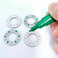 silver glitter wreath Christmas Xmas bows DIY earring supplies laser cut acrylic dangles blanks engraved paint filled baubles layered hoops
