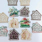 gold pearl swirl marble copper glitter gingerbread houses Christmas Xmas DIY earring supplies laser cut acrylic dangles blanks engraved paint fill icing frosting mixed pack