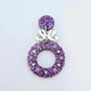 purple glitter wreath Christmas Xmas bows DIY earring supplies laser cut acrylic dangles blanks engraved paint filled baubles layered hoops