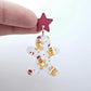 UV print gingerbread men Christmas Xmas tree DIY earring supplies laser cut acrylic dangles blanks