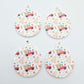 UV print gingerbread men Christmas Xmas tree DIY earring supplies laser cut acrylic dangles blanks