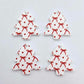 pink white candy stripes red bows heart UV print Christmas Xmas mini tree DIY earring supplies laser cut acrylic dangles blanks