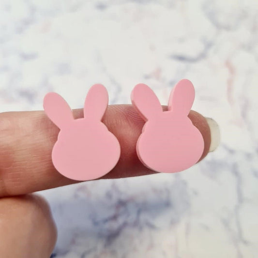 18mm PASTEL PINK Acrylic BUNNIES