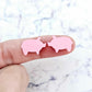 pink pastel pigs farm country DIY earring supplies laser cut acrylic studs blanks mixed pack