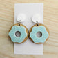 35mm OAK & AQUA SPRINKLE Acrylic DONUTS