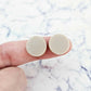 14mm BEIGE GLITTER Acrylic Toppers/Studs