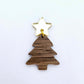 walnut wood Christmas trees mini petite DIY earring supplies laser cut dangles blanks