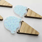 50mm BLUE SPRINKLE Acrylic SINGLE SCOOP ICE-CREAM