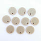 14mm BEIGE GLITTER Acrylic Toppers/Studs