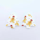 25mm white red gingerbread men UV print Christmas Xmas mini tree DIY earring supplies laser cut acrylic dangles blanks