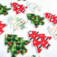 35mm mixed pack red cool santa with sunnies traditional UV print Christmas Xmas tree DIY earring supplies laser cut acrylic dangles blanks