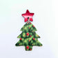 green UV print red baubles Christmas Xmas tree DIY earring supplies laser cut acrylic dangles blanks