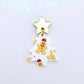 25mm white red gingerbread men UV print Christmas Xmas mini tree DIY earring supplies laser cut acrylic dangles blanks