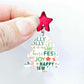 35mm mixed pack red cool santa with sunnies traditional UV print Christmas Xmas tree DIY earring supplies laser cut acrylic dangles blanks
