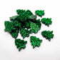 12mm green glitter acrylic laser cut kids earring studs blanks craft supplies