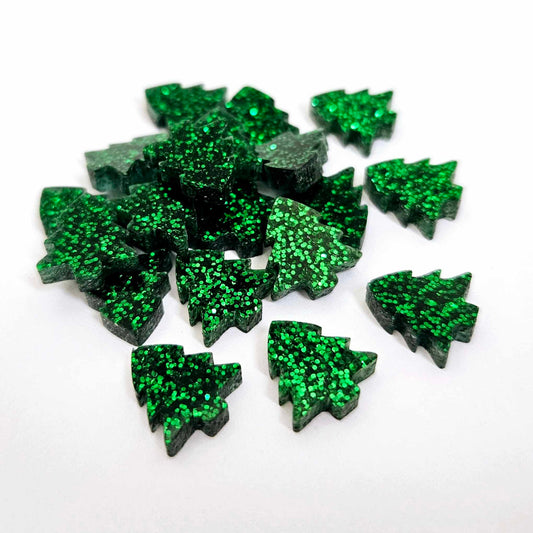 12mm green glitter acrylic laser cut kids earring studs blanks craft supplies