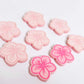 20mm pastel pink acrylic hibiscus flower DIY earring supplies laser cut studs earring blanks engraved paint fill summer island vibes