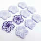 20mm pastel purple acrylic hibiscus flower DIY earring supplies laser cut studs earring blanks engraved paint fill summer island vibes