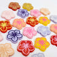 20mm pastel purple pink orange red yellow acrylic hibiscus flower mixed pack DIY earring supplies laser cut studs earring blanks engraved paint fill summer island vibes