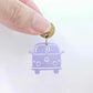 32mm pastel purple vintage Kombi Vans DIY earring supplies laser cut acrylic dangles blanks engraved paint fill summer
