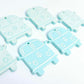 32mm pastel turquoise aqua vintage Kombi Vans DIY earring supplies laser cut acrylic dangles blanks engraved paint fill summer