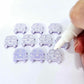 16mm pastel purple Kombi Vans DIY earring supplies laser cut acrylic studs blanks engraved paint fill summer