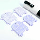 32mm pastel purple vintage Kombi Vans DIY earring supplies laser cut acrylic dangles blanks engraved paint fill summer