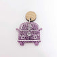 32mm purple glitter Kombi Vans DIY earring supplies laser cut acrylic dangles blanks engraved paint fill summer