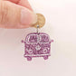 32mm purple hot pink teal glitter Kombi Vans Mixed Pack DIY earring supplies laser cut acrylic dangles blanks engraved paint fill summer