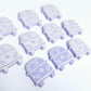 16mm pastel purple Kombi Vans DIY earring supplies laser cut acrylic studs blanks engraved paint fill summer