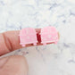 16mm pastel pink Kombi Vans DIY earring supplies laser cut acrylic studs blanks engraved paint fill summer