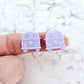 16mm pastel purple Kombi Vans DIY earring supplies laser cut acrylic studs blanks engraved paint fill summer