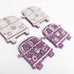 32mm purple glitter Kombi Vans DIY earring supplies laser cut acrylic dangles blanks engraved paint fill summer