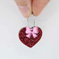 25mm red glitter hearts DIY earring supplies laser cut acrylic dangles blanks Valentine's Day