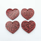 25mm red glitter hearts DIY earring supplies laser cut acrylic dangles blanks Valentine's Day