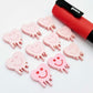 18mm pastel pink acrylic melting hearts DIY earring supplies studs blanks laser cut engraved paint fill Valentine's Day