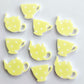 20mm YELLOW POLKA DOT Acrylic TEAPOT & TEACUP