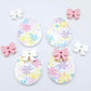30mm Pastel Pop UV printed acrylic Easter Eggs DIY earring blanks