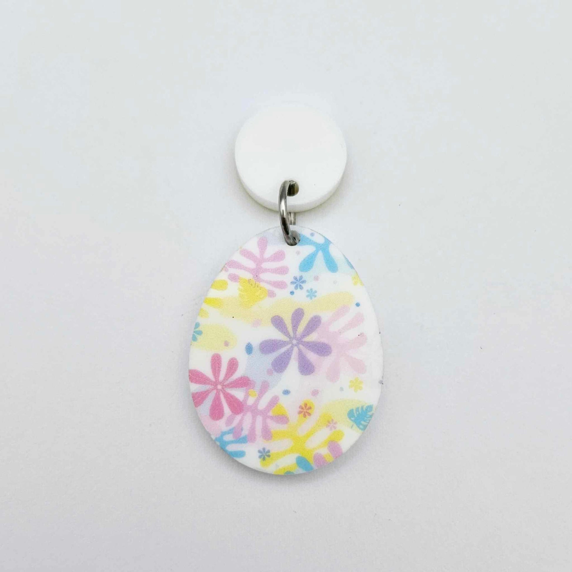 30mm Pastel Pop UV printed acrylic Easter Eggs DIY earring blanks