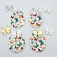 30mm butterfly UV printed acrylic Easter Eggs DIY earring blanks