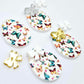 30mm butterfly UV printed acrylic Easter Eggs DIY earring blanks