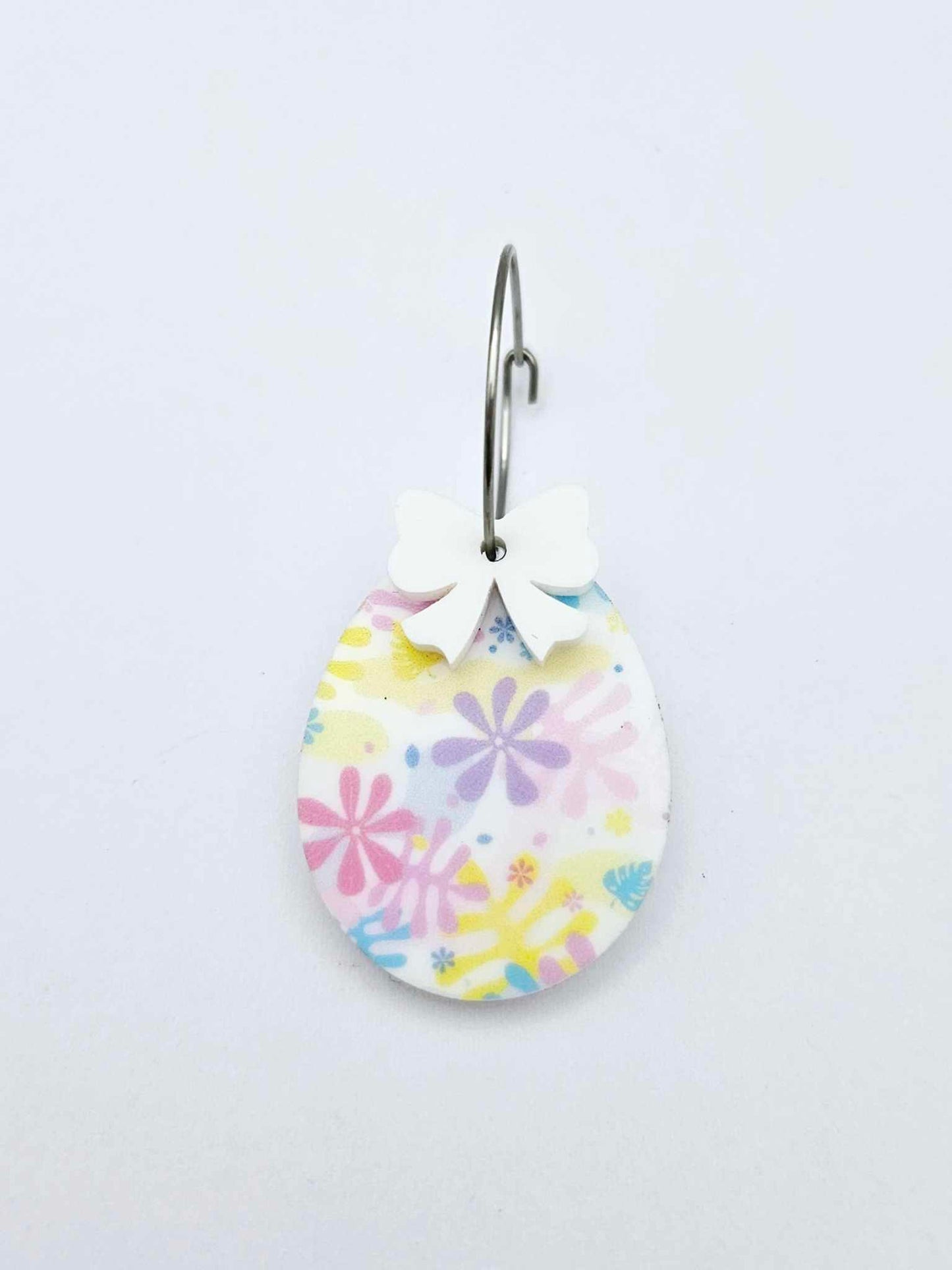 30mm Pastel Pop UV printed acrylic Easter Eggs DIY earring blanks