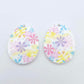 30mm Pastel Pop UV printed acrylic Easter Eggs DIY earring blanks