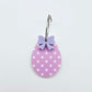 30mm pastel pink purple blue green yellow polka dot UV printed acrylic Easter Eggs mixed pack DIY earring blanks