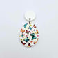 30mm butterfly UV printed acrylic Easter Eggs DIY earring blanks