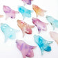 28mm mixed petal acrylic nodding flower dangle blanks shown on their own