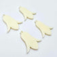 28mm cream acrylic nodding flower dangle blanks shown on their own